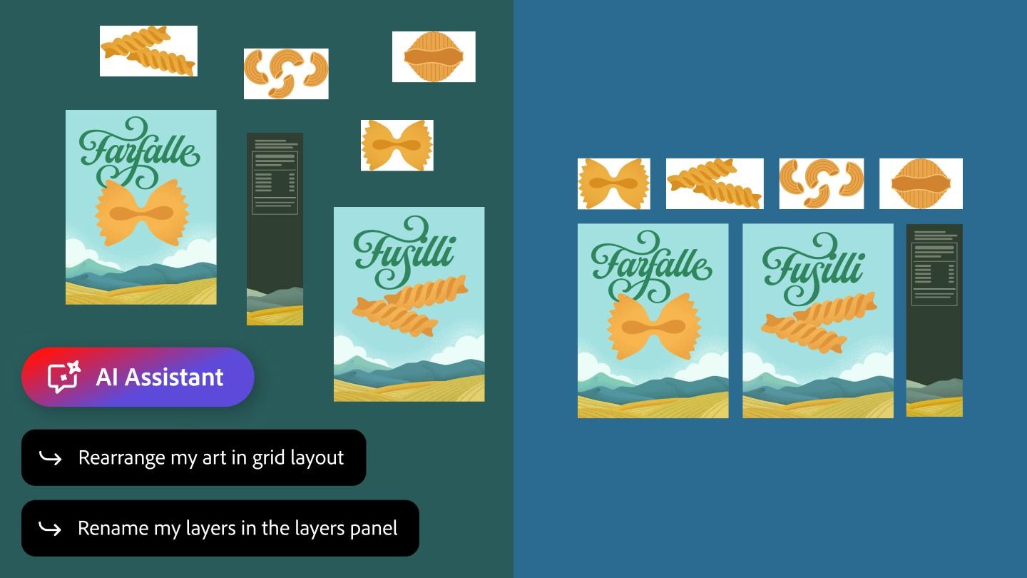 Adobe AI Assistant on Illustrator